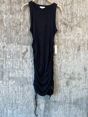 Korye Women's Ruched Tank Dress in Black